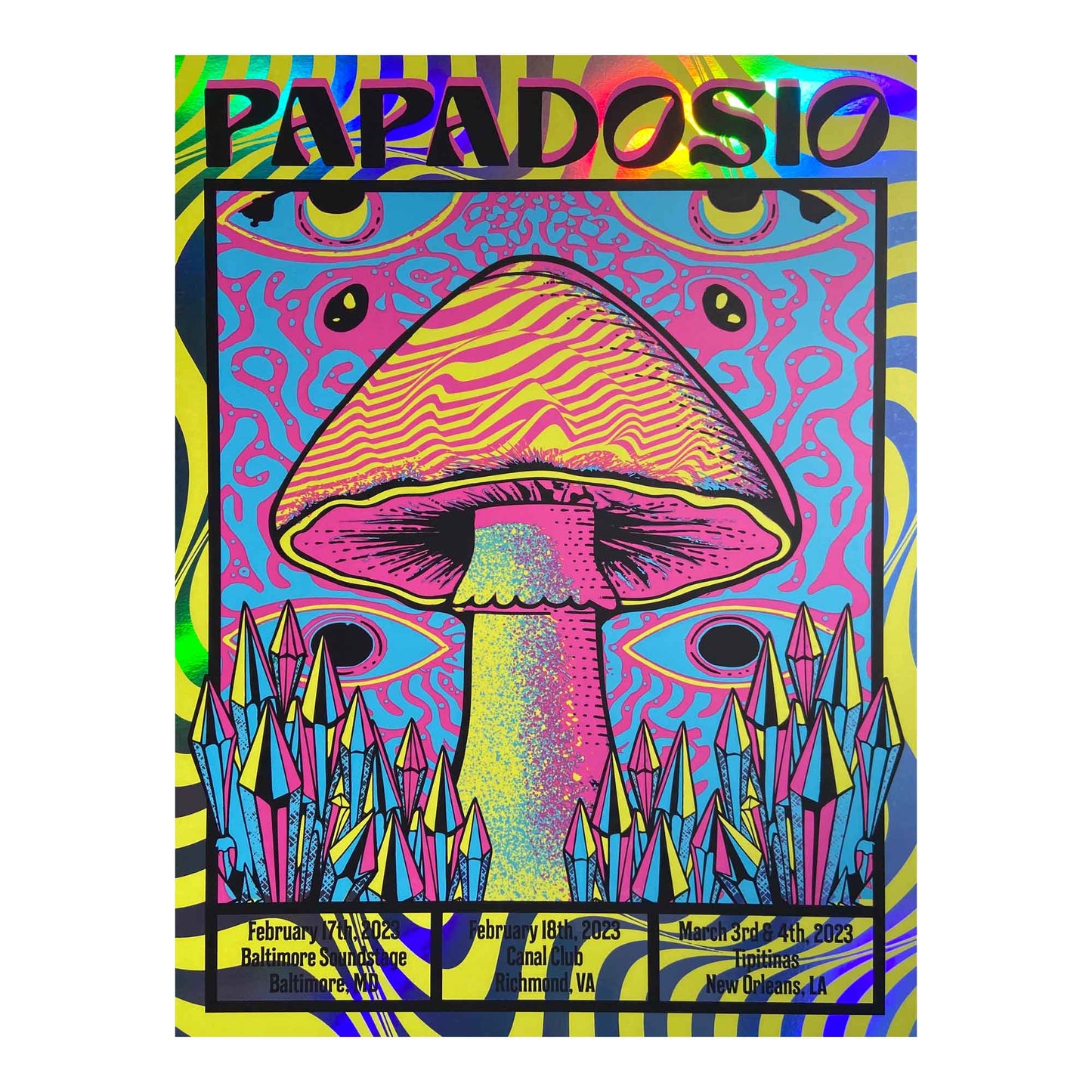 2023 Papadosio Baltimore, RVA, NOLA Event Poster