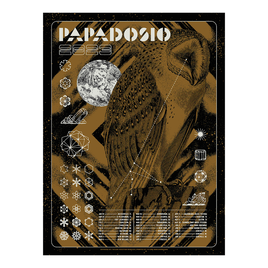 2023 Papadosio Winter Tour Poster