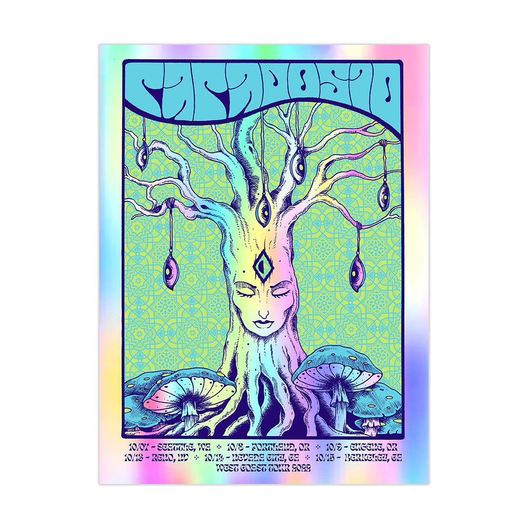 2022 Papadosio West Coast Tour Poster