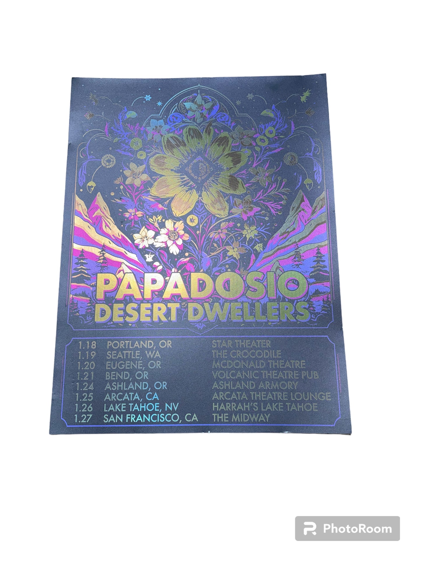 2024 Papadosio West Coast Run Foil Poster