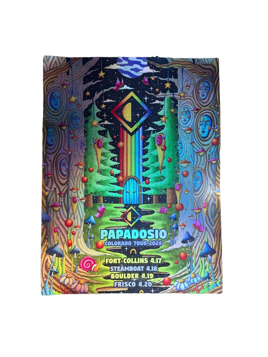 2024 Papadosio Colorado Tour "People as Trees" Foil Poster