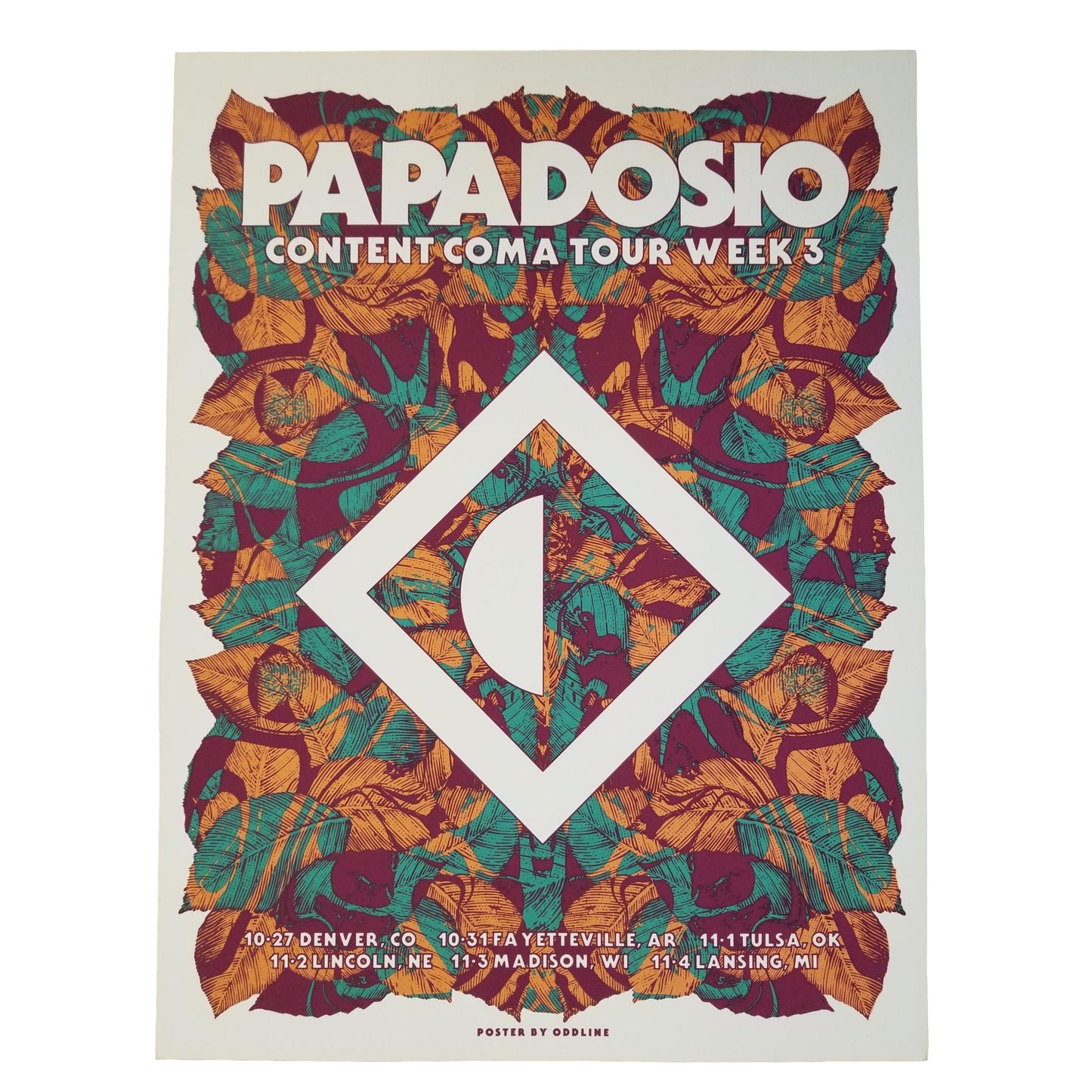 2018 Papadosio Content Coma Tour Poster – Week 3