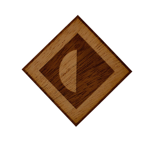 Wooden Logo Sticker
