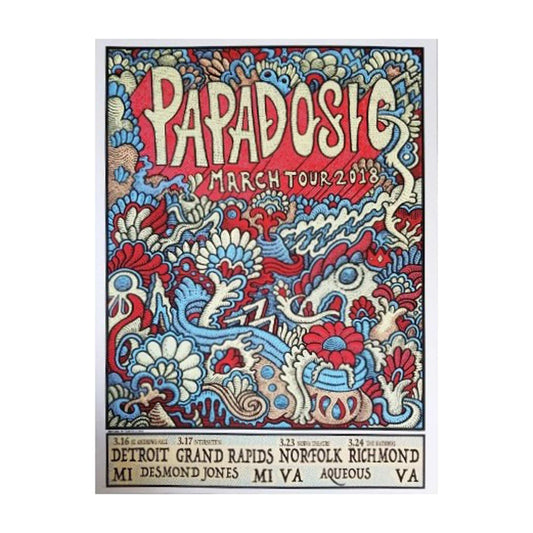 2018 Papadosio Winter Tour Poster