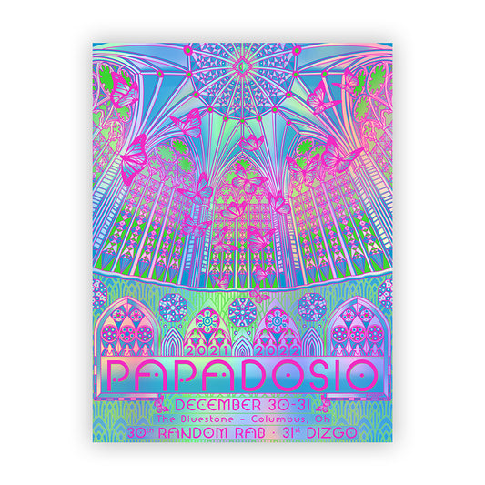 2021 Papadosio NYE Foil Event Poster