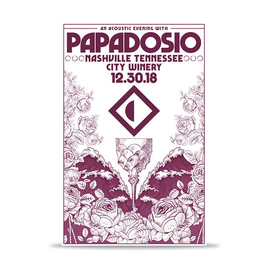 2018 Papadosio City Winery Nashville 12/30 Poster