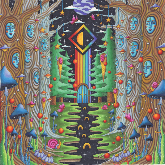 Papadosio x Ram Dass x H.Bunzey "People As Trees" Art Print