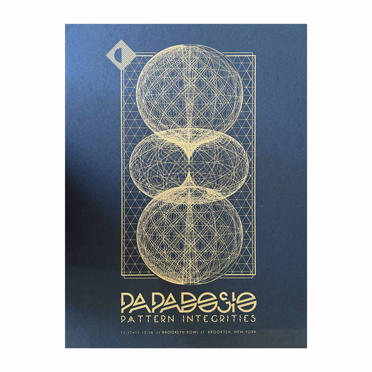 2016 Papadosio Pattern Integrities Brooklyn Bowl Event Poster